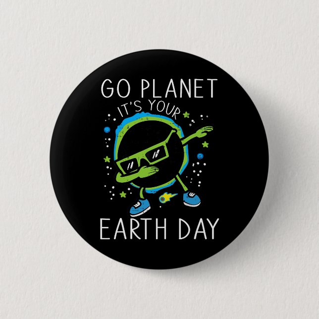 Dab Earth Solar Eclipse Go Planet Its Your Earth D 6 Cm Round Badge (Front)