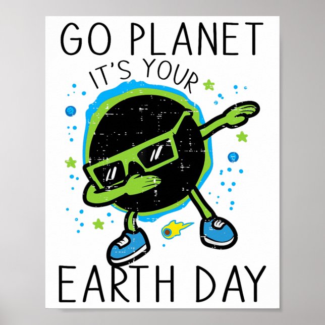Dab Earth Solar Eclipse Go Planet Its Your Earth D Poster (Front)
