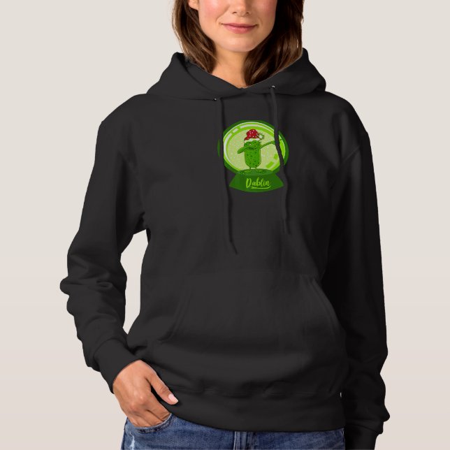 Dab Elf Goblin Snowball Snow Globe Dabbing Christm Hoodie (Front)
