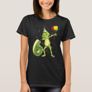 Dab Frog Sixth 6th Birthday Six 6 Years Old Bday K T-Shirt