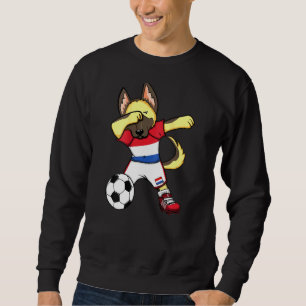Dab German Shepherd Netherlands Soccer Fans Jersey Sweatshirt