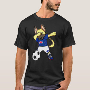 Dab German Shepherd New Zealand Soccer Fans Jersey T-Shirt