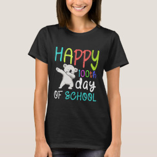 Dab Koala Cute Animal Australia Happy 100th Day Of T-Shirt