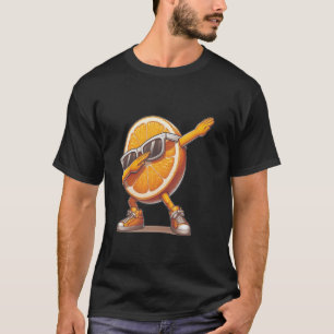 Dab Orange Slice Dancing Dabbing Orange Fruit T-Shirt