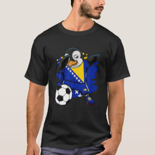 Dab Penguin Bosnia Herzegovina Soccer Fans Jersey T-Shirt