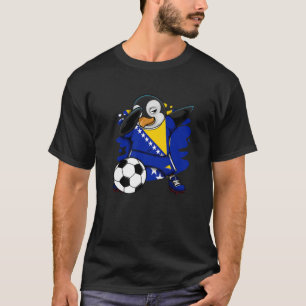 Dab Penguin Bosnia Herzegovina Soccer Fans Jersey T-Shirt
