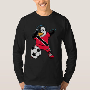 Dab Penguin Trinidad And Tobago Soccer Fans Jersey T-Shirt