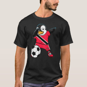 Dab Penguin Trinidad And Tobago Soccer Fans Jersey T-Shirt