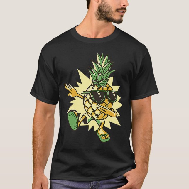 Dab Pineapple Summer Sunglasses Pineapple Boys Kid T-Shirt (Front)