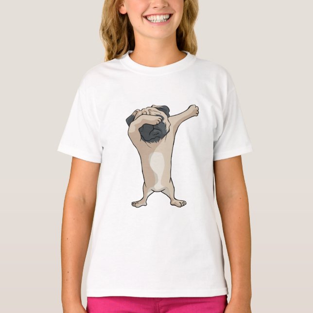 Dab Pug2 Dabber Dance T-Shirt (Front)