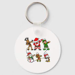 Dab Santa Claus And Friends Christmas In July Xmas Key Ring