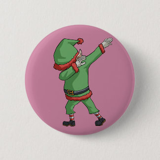 Dab Santa Elf Funny Novelty Christmas Gift Items 6 Cm Round Badge
