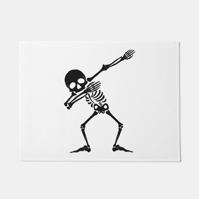 Dab skeleton dabbing skeleton - skull men shirt doormat (Front)