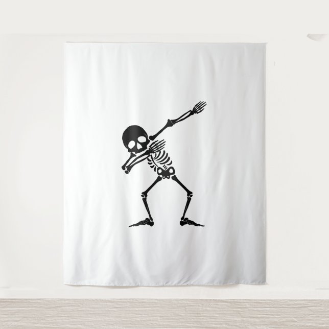 Dab skeleton dabbing skeleton - skull men shirt tapestry (Front)