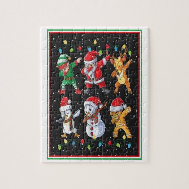 Dabbin" Through The Snow Jigsaw Puzzle (Vertical)