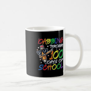 Dabbing 100 Days School Pencil 100th Day Boys Kids Coffee Mug