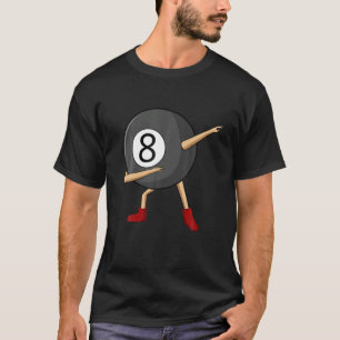 Dabbing 8 Ball Pool Billiards Player Boy T-Shirt