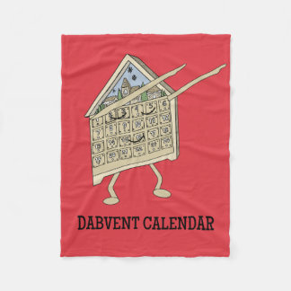 Dabbing Advent Calendar Funny Christian Religious Fleece Blanket
