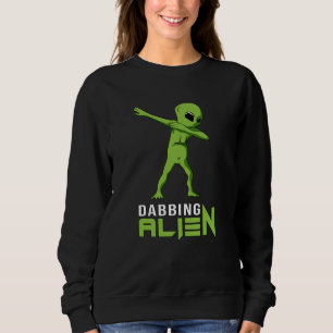 Dabbing Alien Area 51 Ufo Space Aliens Funny Gift Sweatshirt