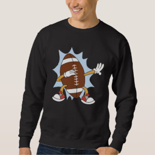 Dabbing American football team sport quarterback p Sweatshirt