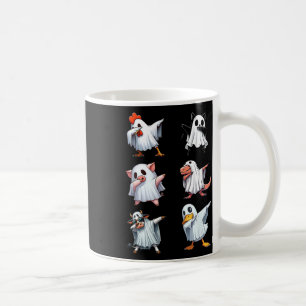 Dabbing Animals Farm Halloween Ghost Costume Funny Coffee Mug