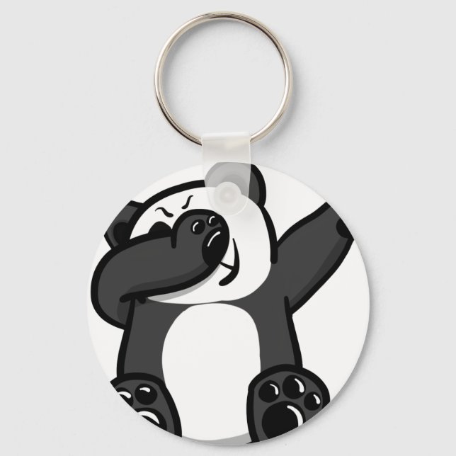 Dabbing Animals Panda Key Ring (Front)