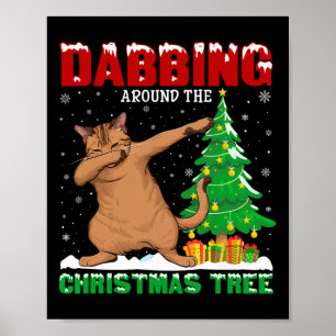 Dabbing Around The Christmas Tree A  Poster