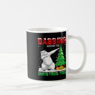 Dabbing Around The Christmas Tree Persian Cat Xmas Coffee Mug