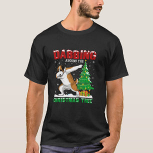 Dabbing Around the Christmas Tree Saint Bernard Do T-Shirt
