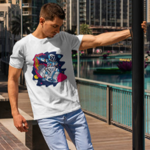 Dabbing Astronaut Space   T-Shirt