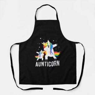 Dabbing Aunticorn, Funny Unicorn Lover Tee for Aun Apron