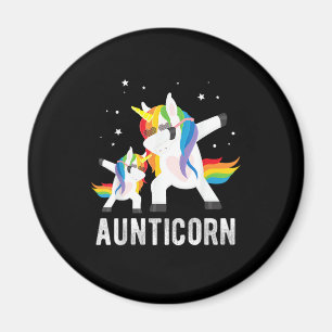 Dabbing Aunticorn, Funny Unicorn Lover Tee for Aun Magnet