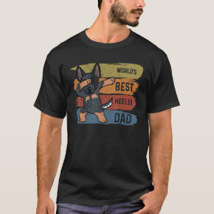 Dabbing Australian Cattle Dad Dab For Kids Men T-Shirt