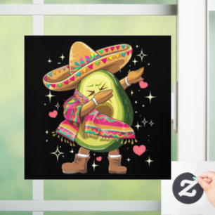 Dabbing Avocado Cinco De Mayo Funny Mexican Poncho