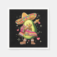 Dabbing Avocado Cinco De Mayo Funny Mexican Poncho