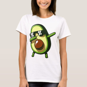 Dabbing Avocado Funny Vegan T-Shirt