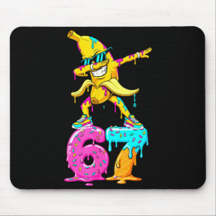 Dabbing Banana 67 Ice Cream Drip Funny Six Seven M Mouse Pad