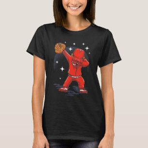 Dabbing Baseball Player Catcher Pitcher Batter Kid T-Shirt