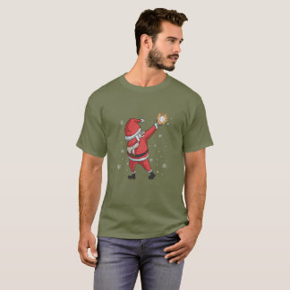 Dabbing Baseball Santa Claus Christmas Gift Shirt