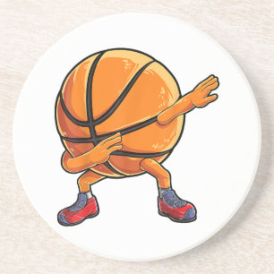 Dabbing Basketball Ball Funny Boys Men Women Sport Coaster