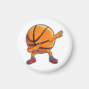 Dabbing Basketball Ball Funny Boys Men Women Sport Magnet
