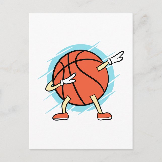 Dabbing Basketball Postcard (Front)