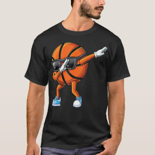 Dabbing basketball sunglasses ball graphic, Funny  T-Shirt