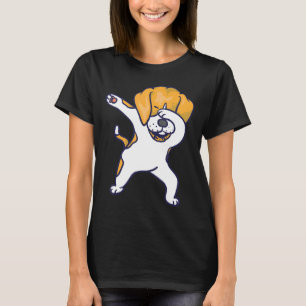 Dabbing Beagle Cool Groovy I Love Dab Dogs T-Shirt