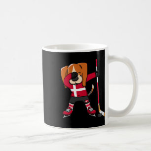 Dabbing Beagle Denmark Ice Hockey Lovers Jersey Wi Coffee Mug