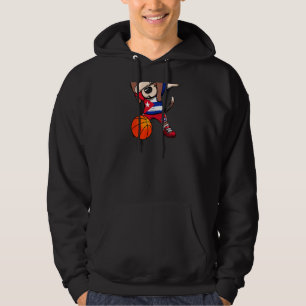 Dabbing Beagle Dog Cuba Jersey Cuban Basketball Sp Hoodie