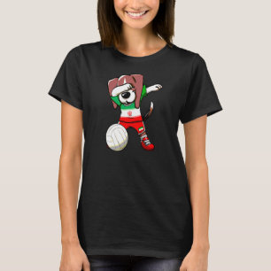 Dabbing Beagle Dog Iran Jersey Iranian Volleyball T-Shirt