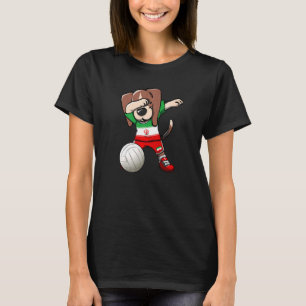 Dabbing Beagle Dog Iran Jersey Iranian Volleyball T-Shirt