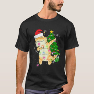 Dabbing Bearded Dragon Christmas Costume Cute Yout T-Shirt