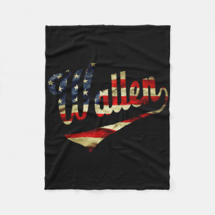 Dabbing Bigfoot 4th Of July Sasquatch American Fla Fleece Blanket